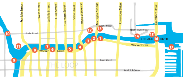 Chicago walking map